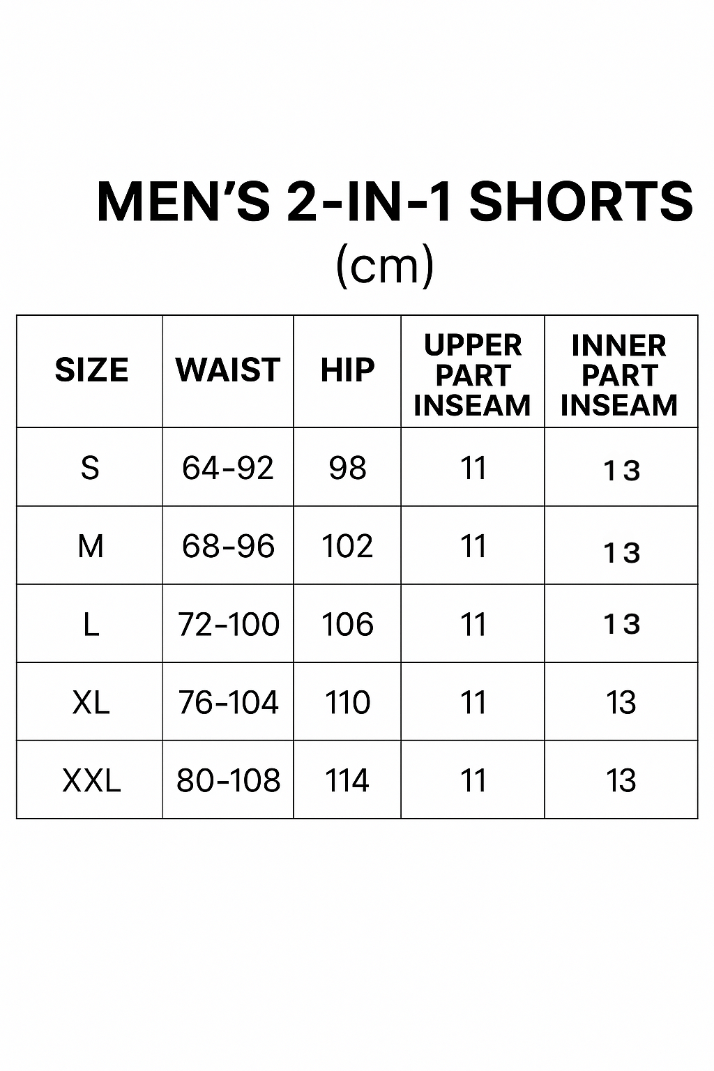 Men's 2 IN 1 Training Shorts