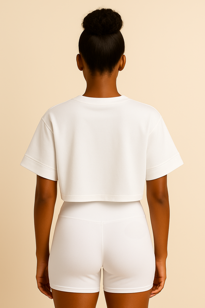 Women's Drop Shoulder Crop T-shirt