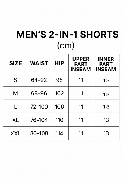 Men's 2 IN 1 Training Shorts