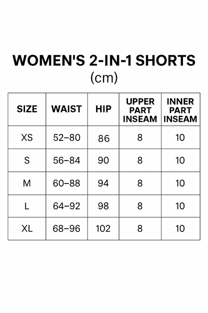Women's 2 IN 1 Training Shorts
